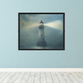 Twilight Lighthouse Canvas Afdruk (Insitu (Houten vloer))