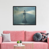 Twilight Lighthouse Canvas Afdruk (Insitu (Woonkamer))