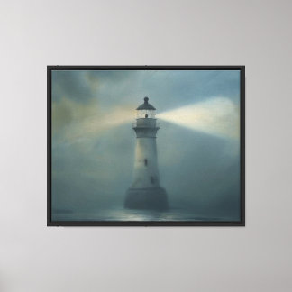 Twilight Lighthouse Canvas Afdruk