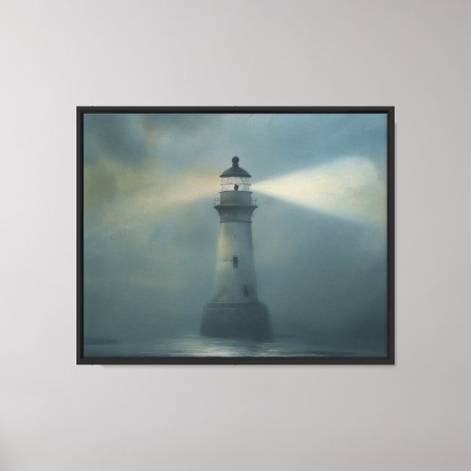 Twilight Lighthouse Canvas Afdruk (Voorkant)