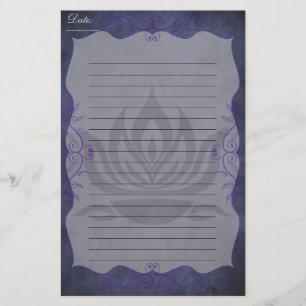 Twilight Lotus Briefpapier