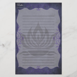 Twilight Lotus Briefpapier