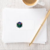 Twilight Magical Crystal Elegant Amethist Dragon Etiket (Insitu)