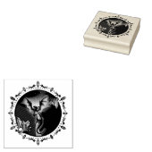 Twilight Magical Crystal Elegant Amethist Dragon Rubberstempel (Gestempeld)