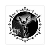Twilight Magical Crystal Elegant Amethist Dragon Rubberstempel (Afrduk)