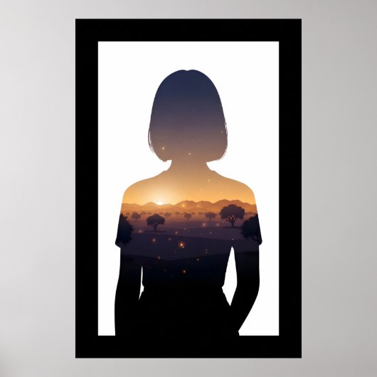 Twilight Marokko digitale dubbele belichting Poster (Voorkant)