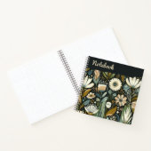 Twilight Meadow - Dromerige wilde flora Notitieboek (Binnen)