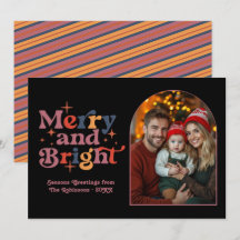 Twilight Mistletoe Retro Kerst Familie Foto