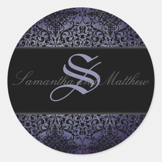 Twilight Monogram Sticker B (Voorkant)