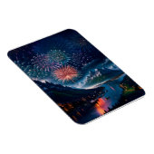 Twilight Mountain met vuurwerk Magneet (Rechterzijde)
