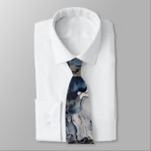 Twilight Navy Blue en Grey met Antiek Gold Stropdas (Gebonden)