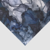 Twilight Navy Blue, Lavendel en Grijze Alcohol Ink Tissuepapier (Detail)