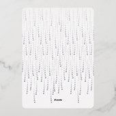 Twilight New Years juicht Folie-uitnodiging toe Folie Uitnodiging (Achterkant)