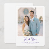 Twilight Nouveau Wedding Bedankkaart (Voorkant / Achterkant)