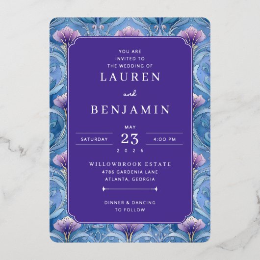 Twilight Nouveau Wedding Folie Uitnodiging (Voorkant)