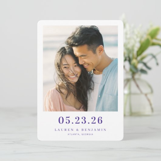 Twilight Nouveau Wedding Save The Date (Staand voorkant)
