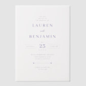 Twilight Nouveau Wedding Vellum Uitnodigingen (Voorkant)