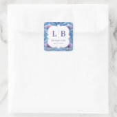 Twilight Nouveau Wedding Vierkante Sticker (Tas)