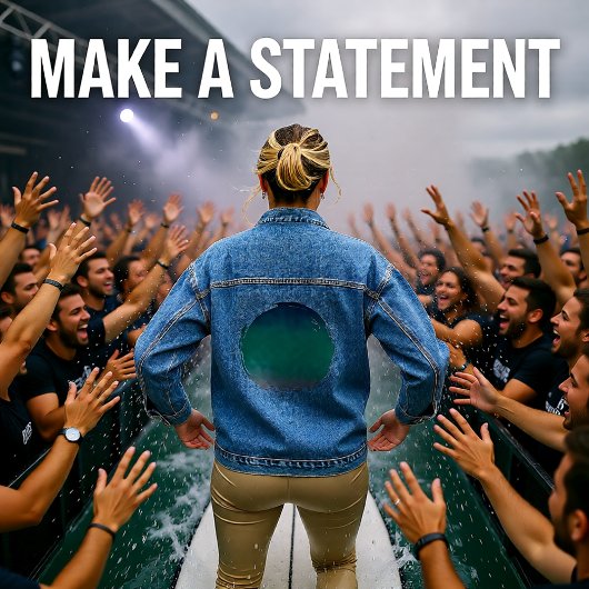 Twilight onder de golven denim jacket