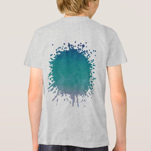 Twilight onder de golven Tri-Blend shirt (Achterkant)