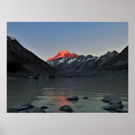 Twilight op Aoraki Poster (Voorkant)