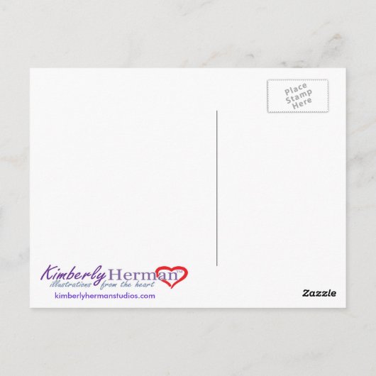 Twilight op de Beach Briefkaart (Achterkant)