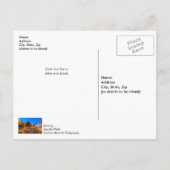 Twilight op het centrale plein van het park wordt  briefkaart (Achterkant)