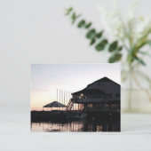 Twilight op het waterfront van het meer, Kingston, Briefkaart (Staand voorkant)