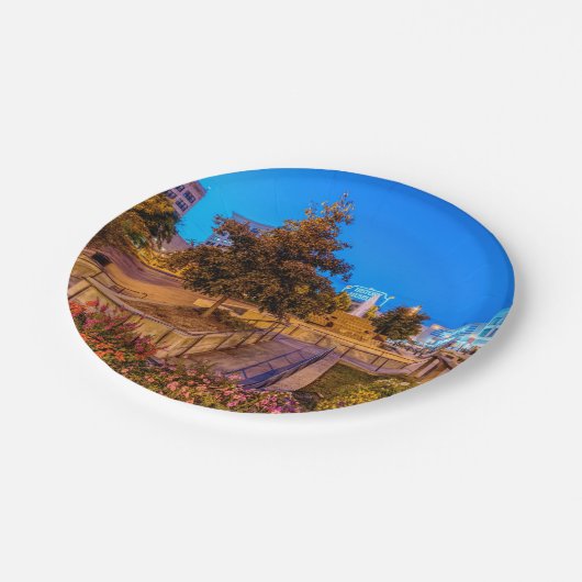 Twilight op Park Central Square Papieren Bordje (Gekanteld)