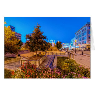 Twilight op Park Central Square Wenskaart