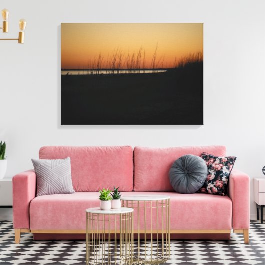 Twilight op Sullivan's Island Canvas Afdruk (Insitu (Woonkamer))