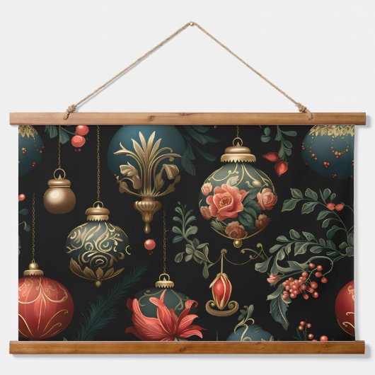 Twilight Ornament Garden Botanical Hangend Wandkleed (Voorkant)