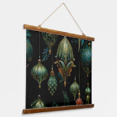 Twilight Ornament Garden Botanical Hangend Wandkleed (Gebogen)