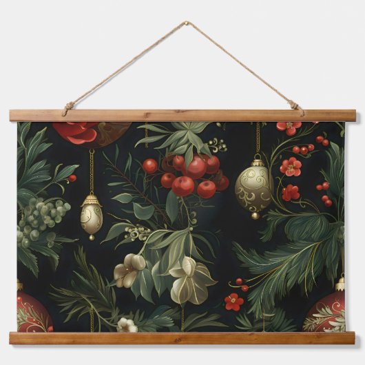 Twilight Ornament Garden Botanical Hangend Wandkleed (Voorkant)