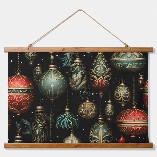 Twilight Ornament Garden Botanical Hangend Wandkleed (Voorkant)