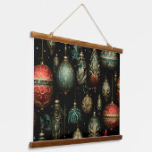 Twilight Ornament Garden Botanical Hangend Wandkleed (Gebogen)