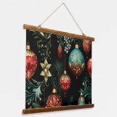 Twilight Ornament Garden Botanical Hangend Wandkleed (Gebogen)