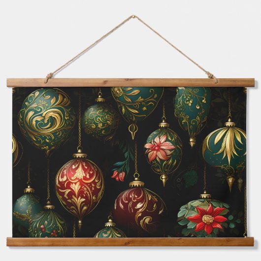 Twilight Ornament Garden Botanical Hangend Wandkleed (Voorkant)