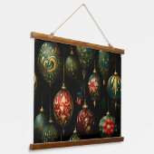 Twilight Ornament Garden Botanical Hangend Wandkleed (Gebogen)