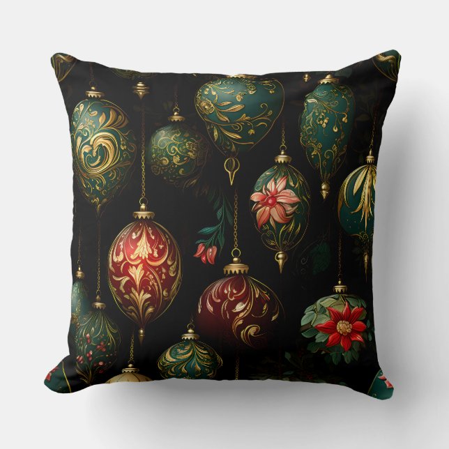 Twilight Ornament Garden Botanical Kussen (Voorkant)