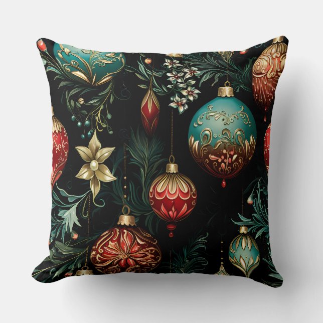 Twilight Ornament Garden Botanical Kussen (Voorkant)