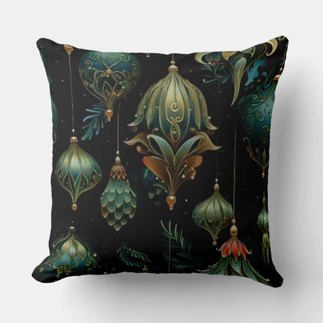 Twilight Ornament Garden Botanical Kussen (Voorkant)