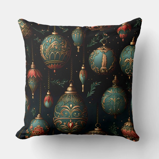 Twilight Ornament Garden Botanical Kussen (Voorkant)