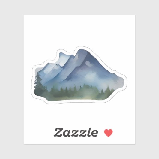 Twilight Over Fir Ridge Sticker (Vel)