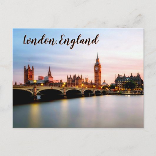 Twilight Over Westminster – London Briefkaart (Voorkant)
