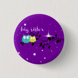 twilight owl "big zus"-knop!!! ronde button 3,2 cm