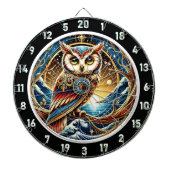 Twilight Owl Charm Design Dartbord (Voorkant)