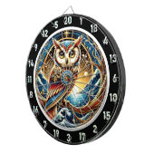 Twilight Owl Charm Design Dartbord (Voorkant Rechts)