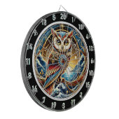 Twilight Owl Charm Design Dartbord (Voorkant Links)