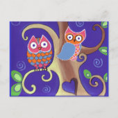 Twilight Owls Briefkaart (Voorkant)